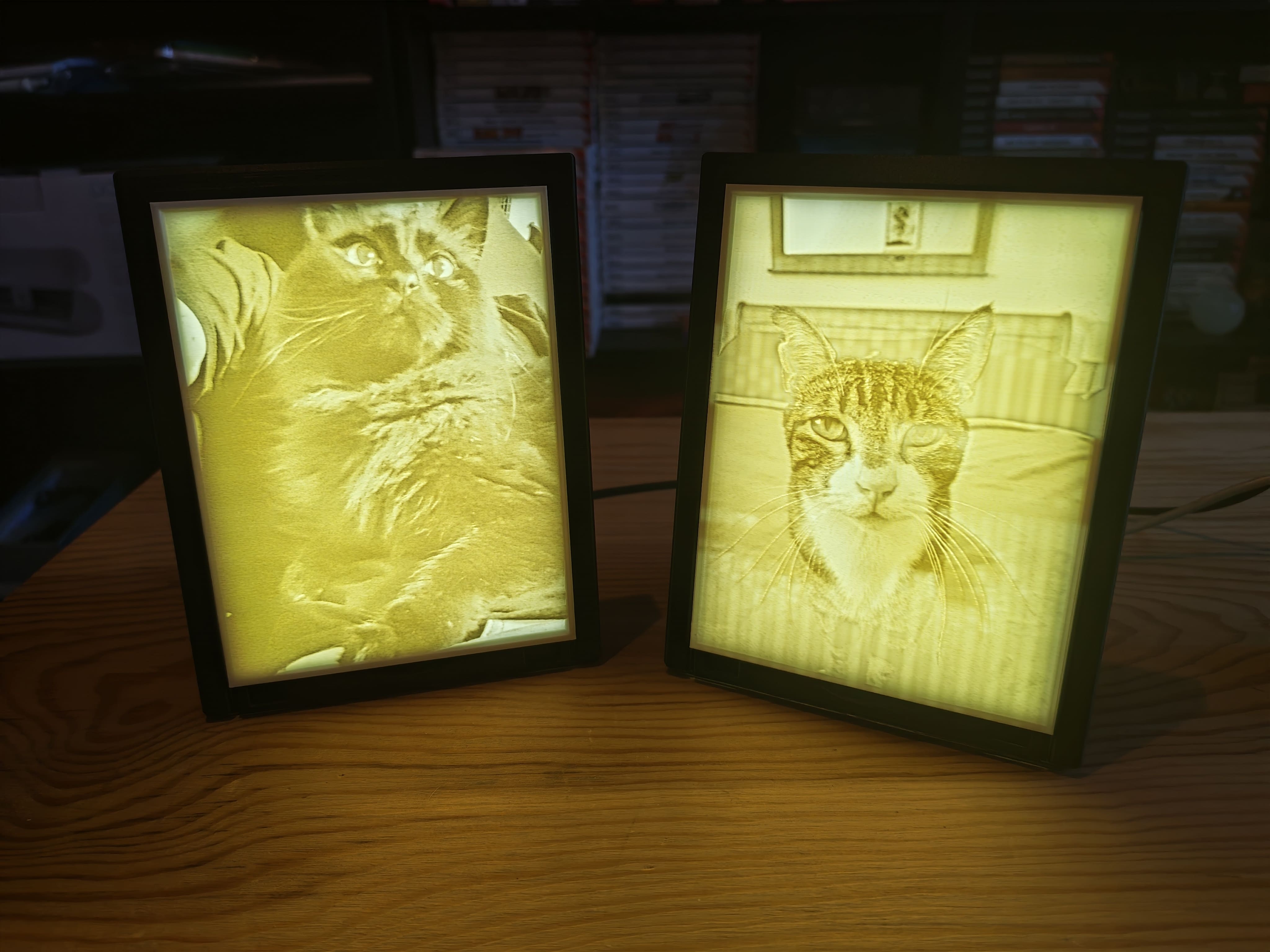 Lithophane personnalisée avec cadre LED